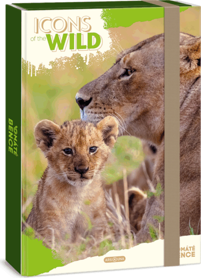 Ars Una Icons of the Wild-Lions A4 füzetbox - Mintás