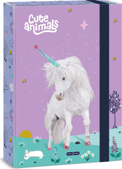 Ars Una Cute Animals Unicorn A4 füzetbox - Mintás