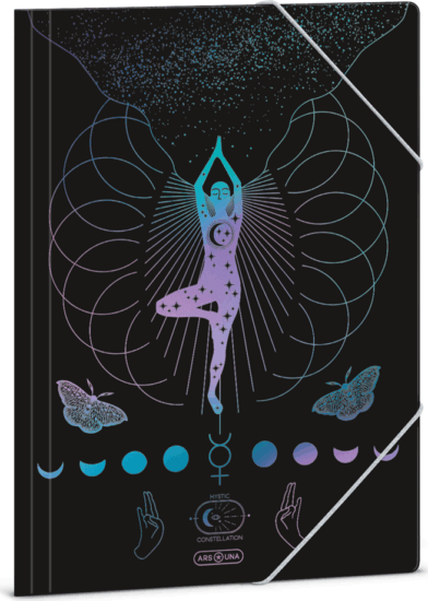 Ars Una Mystic Constellation A4 Gumis mappa - Mintás