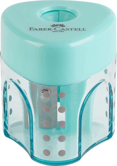 Faber-Castell Grip Egylyukú mini tartályos Kézi hegyező - Pasztell színek