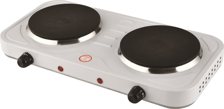 TOO DHP-500WH- Hordozható 2 zónás dupla elektromos főzőlap 2000W - Fehér