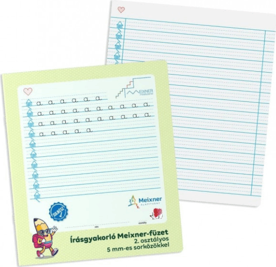 ICO Süni 32 lapos 2. osztályos írás gyakorló Meixner-féle sulikész vonalas füzet