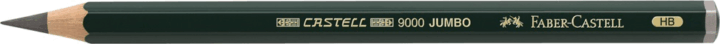 Faber-Castell 9000 Jumbo Hatszögletű HB grafitceruza - Zöld