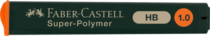 Faber-Castell Super-Polymer 1,0 mm HB nyomósirón betét (12 szál / tubus)