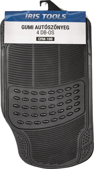 Iris Tools Univerzális Autós gumiszőnyeg szett 4 darabos - Fekete Iris Tools Univerzális Autós gumiszőnyeg szett 4 darabos - Fekete