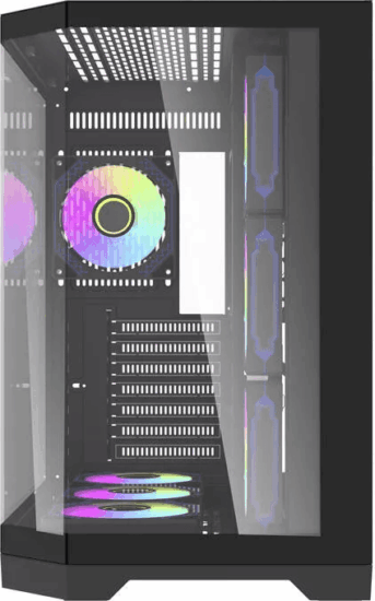 DarkFlash FT418 Pro RGB Midi Torony Számítógépház - Fekete