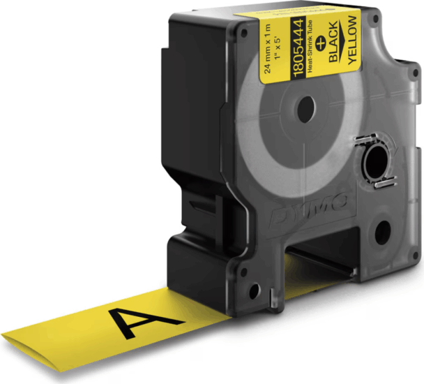 Dymo (Rhino 1805444) 9 mm / 1,5 m Feliratozógép szalag - Sárga alapon fekete