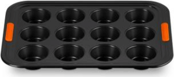 Le Creuset Muffin sütőforma 12 darabhoz - Fekete