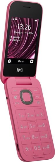 HMD 2660 Flip 64MB 4G Dual SIM Kihajtható Mobiltelefon - Piros