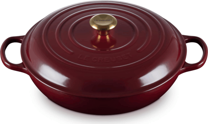 Le Creuset Signature Öntöttvas főzőedény fedővel Ø 30cm 3,5L - Piros