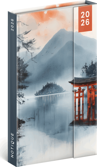 Realsystem JapanGumipántos 2026 Határidőnapló - Mintás