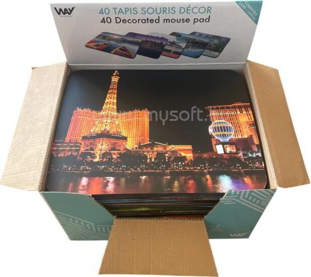 TnB Way decor Egérpad 230 x 180mm - Többfajta mintás