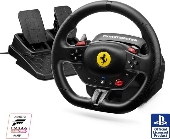 Thrustmaster T98 Ferrari 296 GTB Edition Kormány + Pedál - Fekete (PS5 / PS4/ PC)