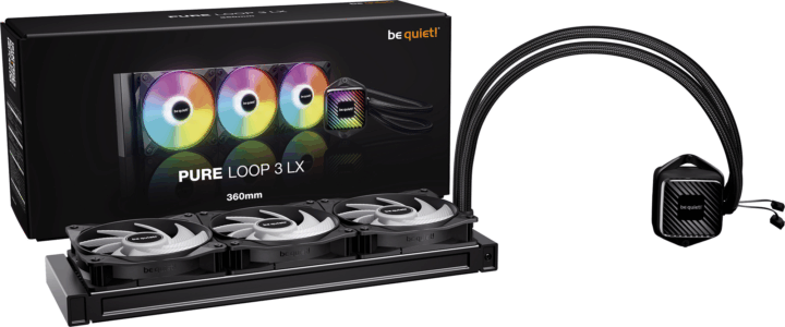 Be Quiet! PURE LOOP 3 360mm ARGB All In One Univerzális CPU Vízhűtés - Fekete