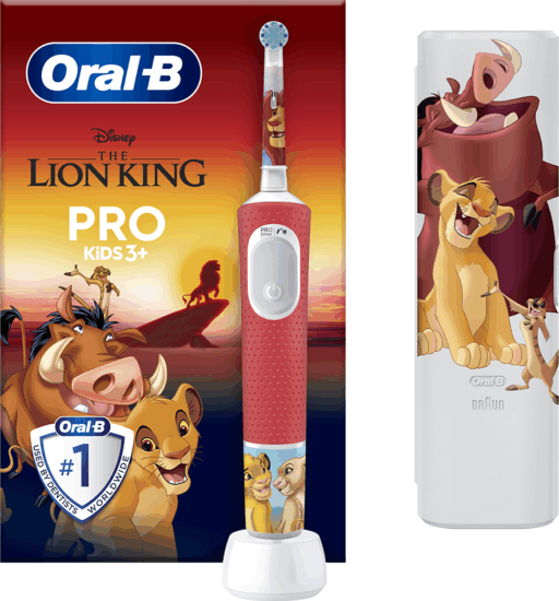 Oral-B Vitality Pro Kids Forgó-Oscilláló Elektromos Gyermek Fogkefe - Lion King mintás