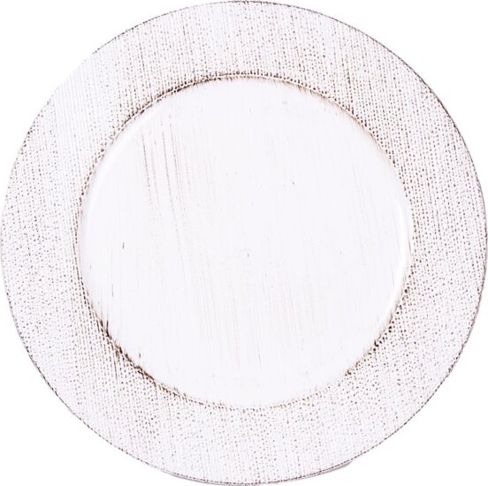 Iris 676559 Kerek Műanyag Dorozmás tálca 33 cm - Fehér