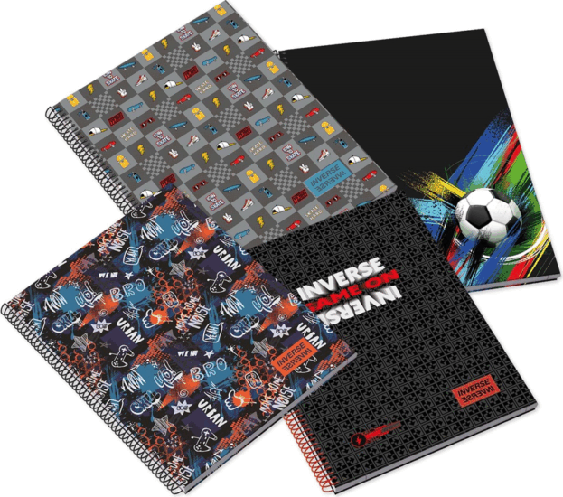 Ambar Inverse Teen 80 lapos A5 80 lap négyzetrácsos spirálfüzet - Többféle