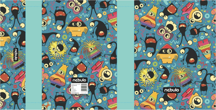 Nebulo Vicces szörnyek A5 füzetbox - Mintás