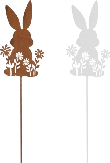 Iris fém beszúró nyuszi és virág húsvéti dekoráció/növénytámasz szett 9/35cm - Többféle Iris fém beszúró nyuszi és virág húsvéti dekoráció/növénytámasz szett 9/35cm - Többféle