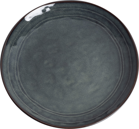 Iris kerámia tányér 21,4x2,7cm - Zöld