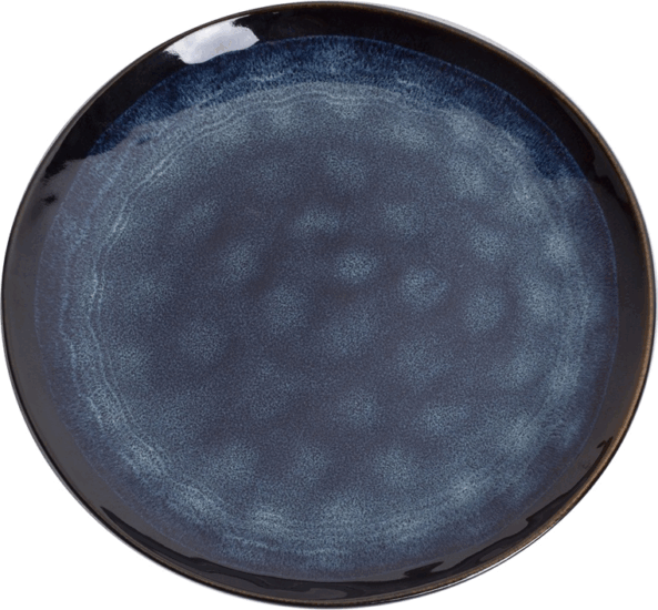 Iris kerámia tányér 21,4x2,7cm - Sötétkék