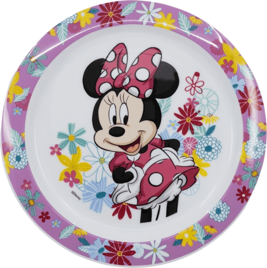 Iris Licenc Minnie Műanyag mikrózható gyerek lapostányér - Mintás