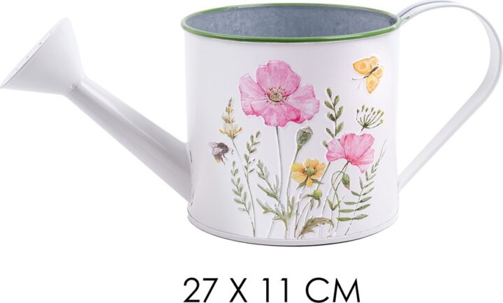 Iris Bádog öntöző kanna 27 cm - Pipacs mintás