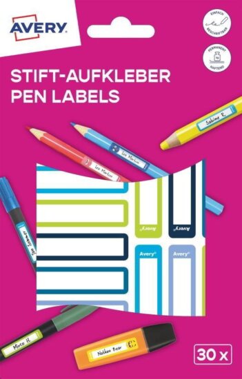 Avery RESMI30S 50 x 10 mm Öntapadós tollcimke ( 30 cimke / csomag) - Kék / Zöld