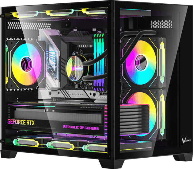 Formula Crystal Z5 Mini Torony Számítógépház + 1db 120mm ventilátor - Fekete Formula Crystal Z5 Mini Torony Számítógépház + 1db 120mm ventilátor - Fekete