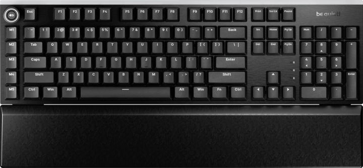 Be Quiet! Light Mount Silent Tactile Mechanikus Vezetékes Billentyűzet US - Fekete