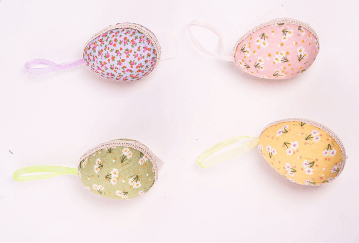 Iris akasztós textil virágos tojás húsvéti dekoráció - Többféle Iris akasztós textil virágos tojás húsvéti dekoráció - Többféle