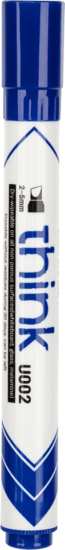 Deli 2-5 mm Tábla és flipchart marker - Kék