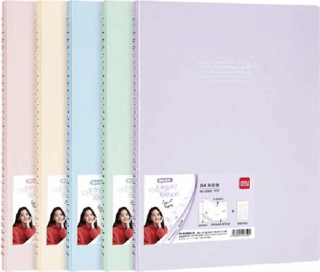 Deli A4 30 Zsebes Kottatartó mappa - Több szín