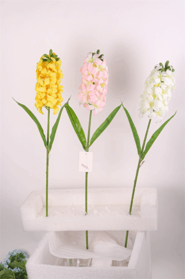 Iris dekor szálas Jácint művirág lakásdekoráció 60cm - Többféle