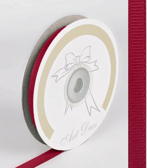 Iris ripsz dekor szalag 9mmx25m - Bordó