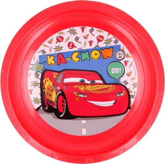 Iris Disney Verdák műanyag gyerek lapostányér 22cm - Piros