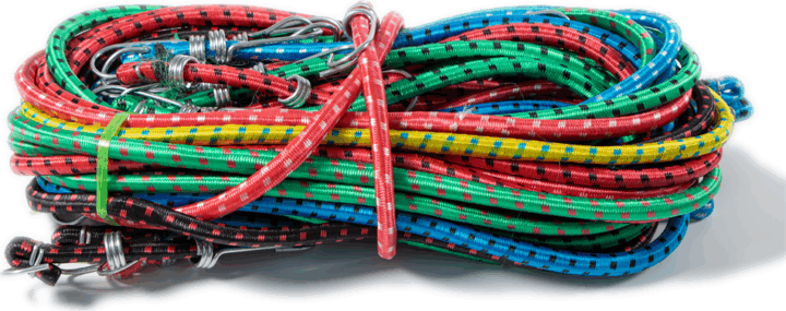 Iris KT-598 Erősített 11.5mm átmérőjű Gumipók fém horoggal 1m (20db/csomag)