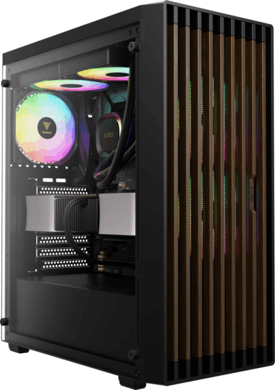 Gamdias Aura GC4 Elite ARGB Midi Torony Számítógépház + 3db 120mm ventilátor - Fekete Gamdias Aura GC4 Elite ARGB Midi Torony Számítógépház + 3db 120mm ventilátor - Fekete