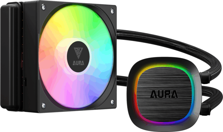 Gamdias Aura GL120 V2 Performance PWM ARGB Univerzális CPU Vízhűtés - Fekete
