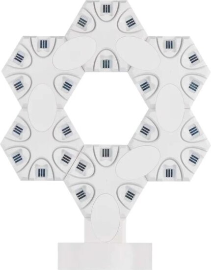 Emos GoSmart Hexagon RGBIC WiFi LED 6 részes asztali lámpa 22 cm - Fehér