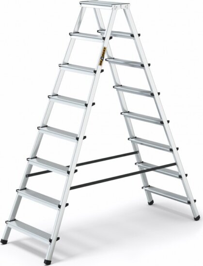 DRABEST HOME 2x8 Lépcsőfokos Összecsukható alumínium állólétra