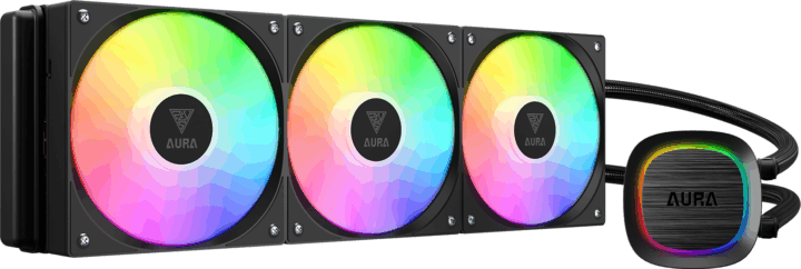 Gamdias Aura GL360 V2 Performance PWM ARGB Univerzális CPU vízhűtés - Fekete