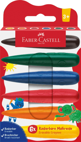 Faber-Castell 6 színű Zsírkréta készlet
