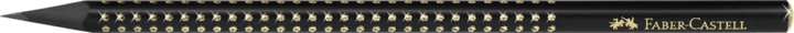 Faber-Castell Sparkle Midnight B háromszögletű grafitceruza - Fekete