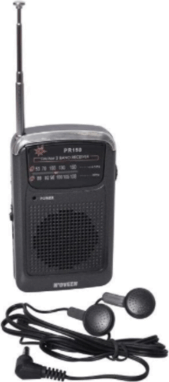 Noveen PR150 hordozható Elemes FM Zsebrádió - Fekete