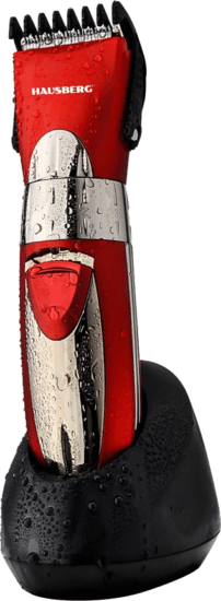 Hausberg HB-64RS Vezeték nélküli Akkus haj- és szakállvágó - Piros/Ezüst