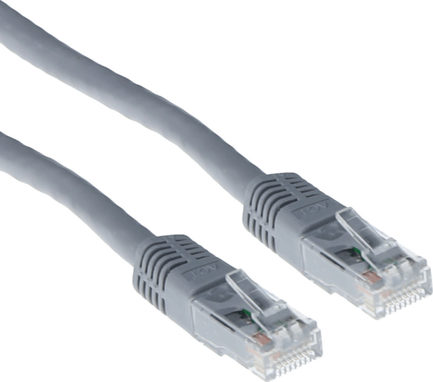 ACT U/UTP CAT6A RJ45 Patch Kábel 3m - Szürke