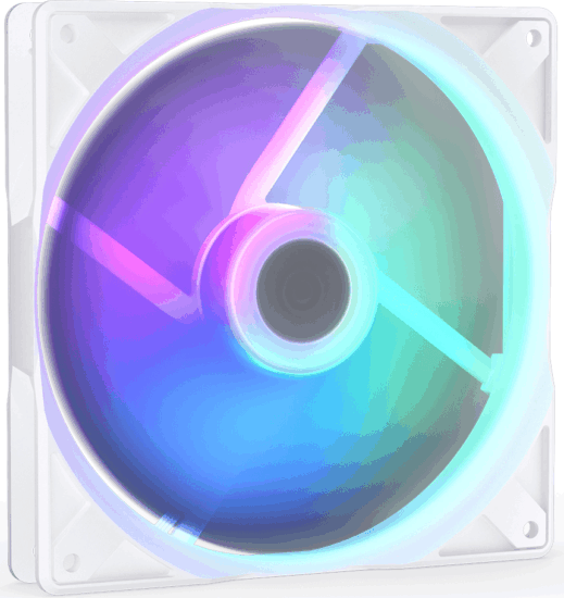 Endorfy Stratus 140mm PWM ARGB Rendszerhűtő ventilátor 1db - Fehér