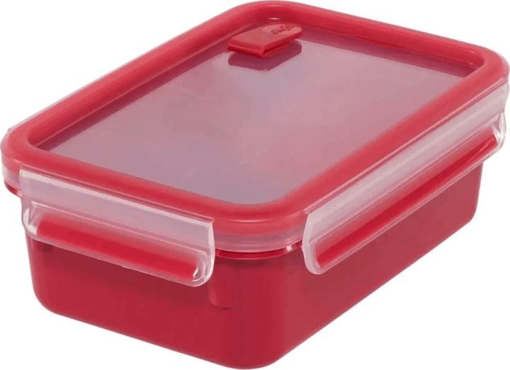 Emsa Clip&Micro Műanyag ételtároló 1L - Piros / Átlátszó Emsa Clip&Micro Műanyag ételtároló 1L - Piros / Átlátszó