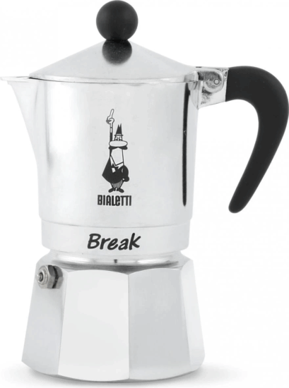 Bialetti Break 1TZ 1 személyes Kotyogós kávéfőző - Ezüst